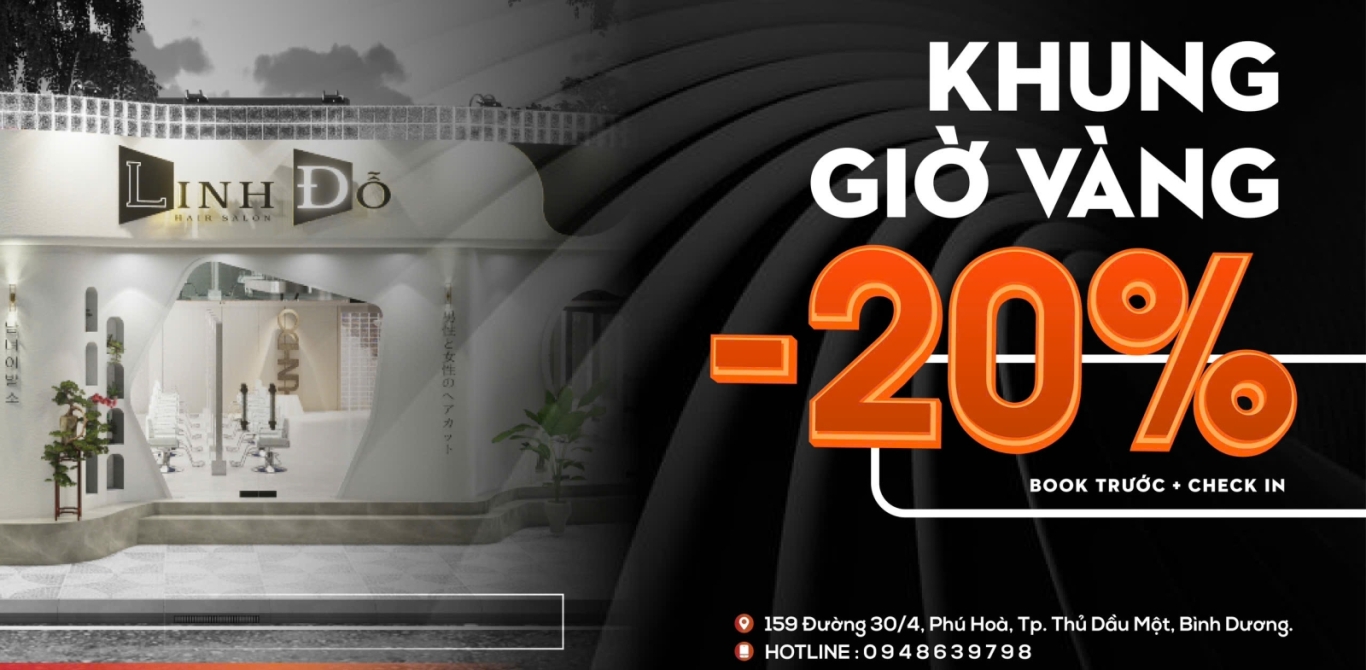 KHU GIỜ VÀNG  GIẢM 20%  KHI ĐẶT LỊCH TRƯỚC 