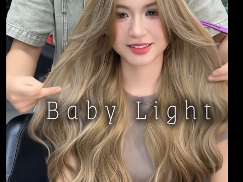 Nhuộm Baby Light màu nâu tây