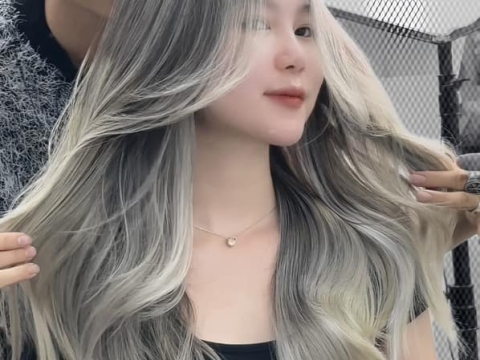 Tóc Highlight Bạc 