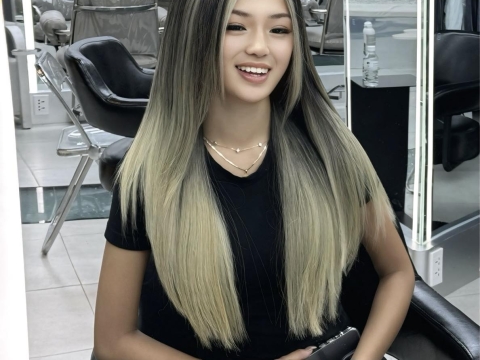Tóc Highlight Bạc 