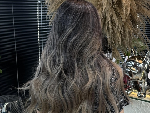 Tóc Highlight Bạc 