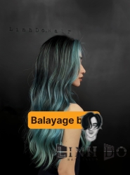 Balayage blue